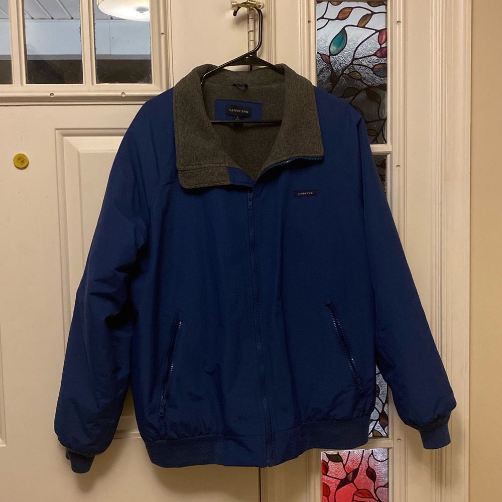 Lands’ End Jacket Navy Blue